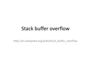 Stack Buffer Overflow Vulnerabilities