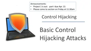 Control Hijacking Attacks in Computer Systems