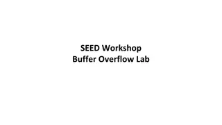 Buffer Overflow in Stack: SEED Workshop Lab