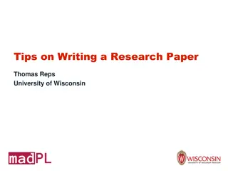 Effective Strategies for Writing a Research Paper