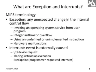 Exception Handling and Interrupts in MIPS Architectures