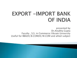 The Role of Export-Import Bank of India in Promoting International Trade