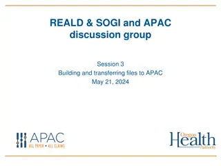 Discussion Group Session on Building and Transferring Files to APAC - May 21, 2024