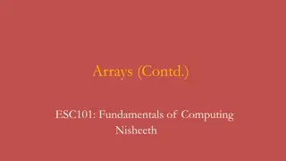 Arrays in Computer Programming