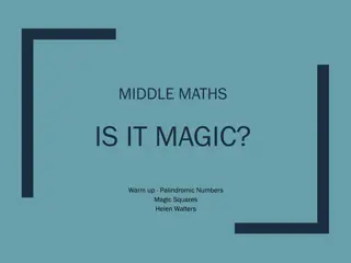 Unveiling the Magic of Middle Maths: Palindromic Numbers, Magic Squares, and More!