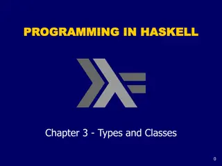 Types and Classes in Haskell Programming