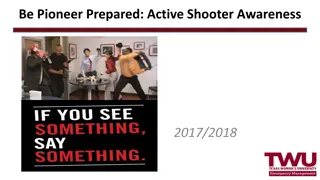 Active Shooter Awareness - Be Pioneer Prepared in 2017/2018