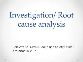 Workplace Incident Investigation and Root Cause Analysis