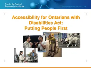 The Ontario Accessibility for Ontarians with Disabilities Act (AODA)