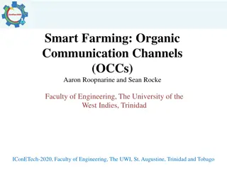 Exploring Organic Communication Channels for Smart Farming Applications