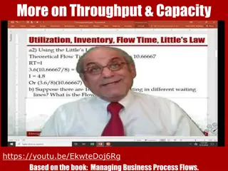 Managing Business Process Flows - Throughput and Capacity Analysis