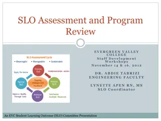 Evergreen Valley College Staff Development Workshop on SLO Assessment and Program Review