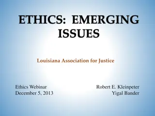 Legal Ethics Webinar Highlights and Considerations