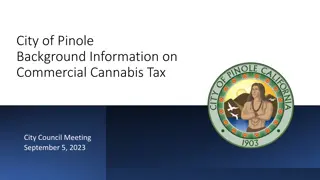 Background Info on Commercial Cannabis Tax in City of Pinole