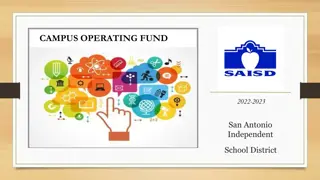 Campus Operating Fund Management Guidelines for San Antonio Independent School District