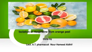 Extraction and Detection of Hesperidin from Orange Peel