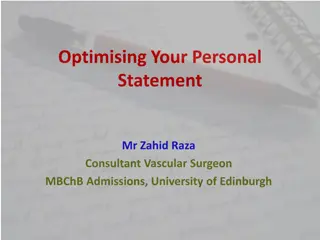 Optimizing Your Personal Statement for Medical School Applications