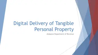 Taxation of Digital Goods and Tangible Personal Property in Alabama