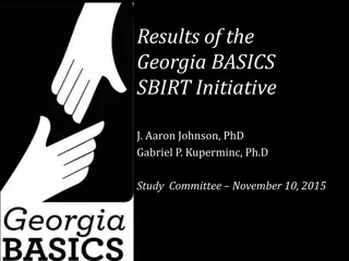 Georgia BASICS SBIRT Initiative Results and Findings