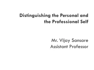 The Personal and Professional Self: A Guide for Growth