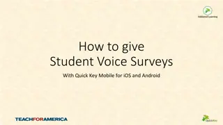 Conducting Student Voice Surveys Using Quick Key Mobile for iOS and Android