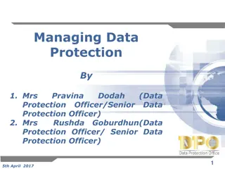 Data Protection Regulations and Definitions