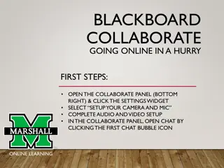 Quick Guide to Blackboard Collaborate for Online Learning