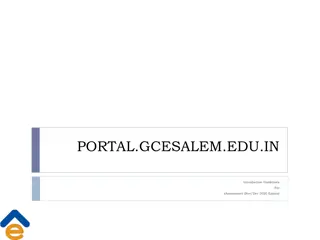 Guidelines for eAssessment in Nov/Dec 2020 Exams at PORTAL.GCESALEM.EDU.IN