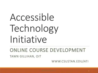 Accessible Technology Initiative Online Course Development