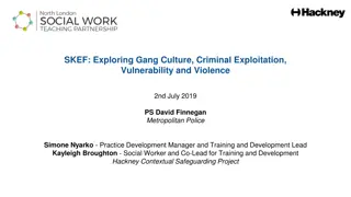 Gang Culture and Criminal Exploitation - Session Insights