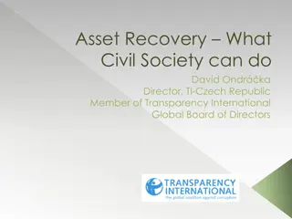 Asset Recovery and Civil Society Involvement for Combating Corruption