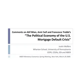 Analysis of Political and Economic Factors in the U.S. Mortgage Default Crisis