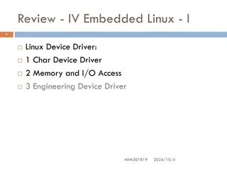 Embedded Linux Device Drivers for ARM Architecture