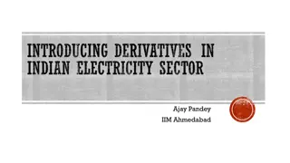 Potential of Derivatives in Indian Electricity Sector