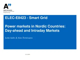 Power Markets in Nordic Countries: Insights into Day-ahead and Intraday Markets