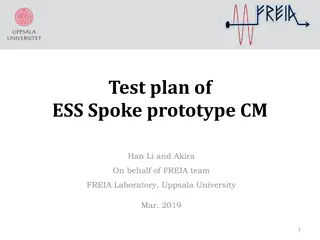 Test Plan for ESS Spoke Prototype CM at FREIA Laboratory, Uppsala University