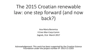 Development of Renewable Energy Policy in Croatia: A Comprehensive Overview