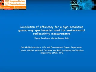 Efficiency Calculation of High-Resolution Gamma-Ray Spectrometer for Environmental Radioactivity Measurements