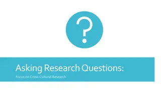 Crafting Effective Cross-Cultural Research Questions