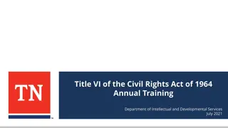 Understanding Title VI of the Civil Rights Act of 1964