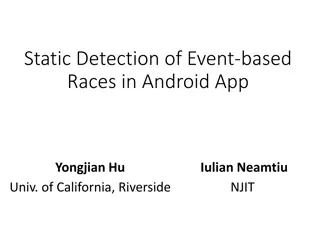 Event-Based Race Detection in Android Apps Using SIERRA