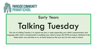 Enhancing Communication and Language Skills in Early Years: Talking Tuesday Activities