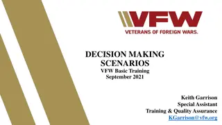 VFW Basic Training Decision Making Scenarios