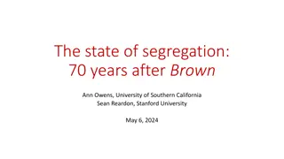 Insights into School Segregation 70 Years After Brown