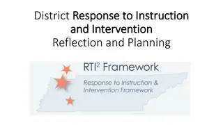 District Response to Instruction and Intervention Planning