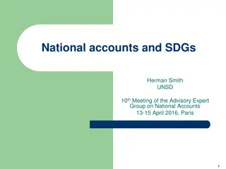 Advancing National Accounts for Sustainable Development Goals