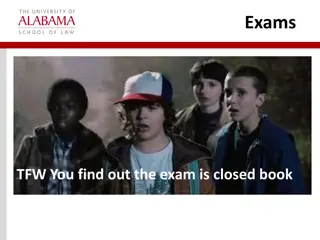 Guidelines for Taking Closed-Book Exams at Alabama Law School