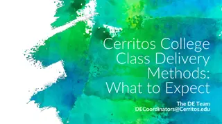 Understanding Class Delivery Methods at Cerritos College