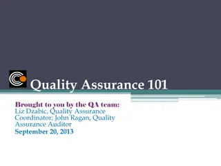 Quality Assurance Insights for Online Course Development