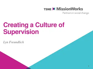 Cultivating Effective Supervision in Organizations